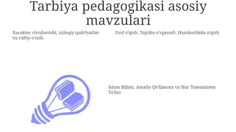 Tarbiya Ta'limi Ta'rifi 3