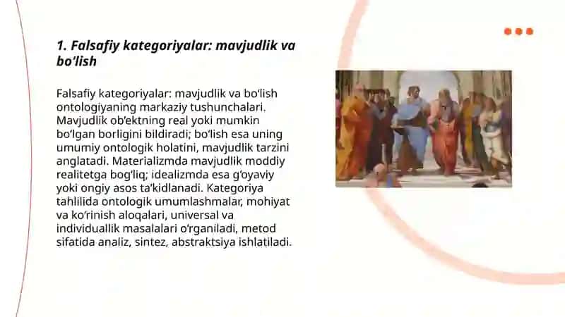 Falsafada kategoriyalar va metodlar 3