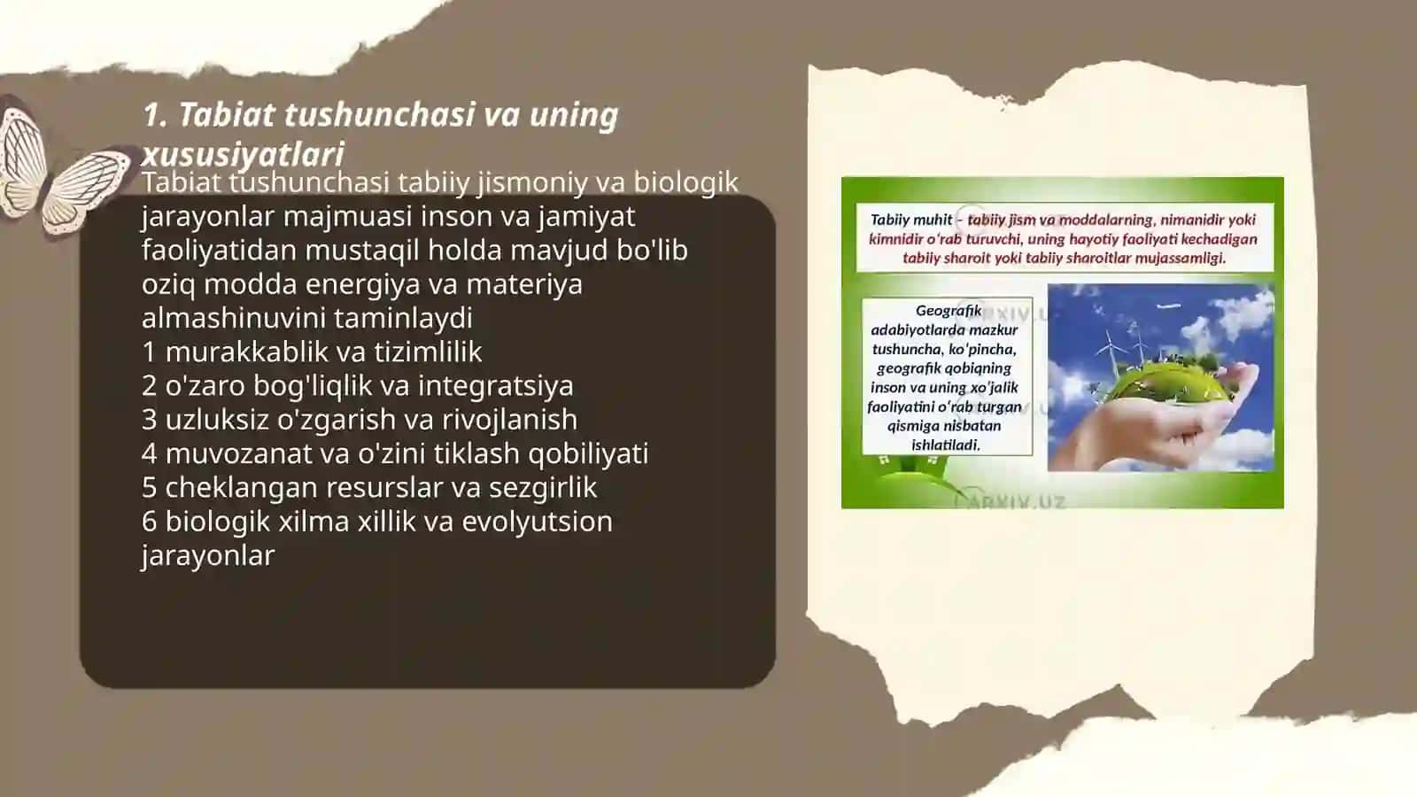 Tabiat haqida tushuncha tabiat hodisalari 3