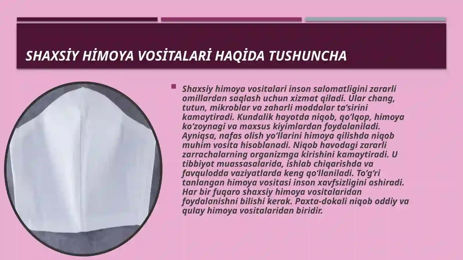 Shaxsiy himoya vositalari Paxta-dokali niqobni tayyorlash 3