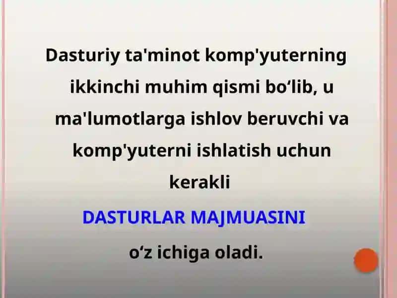 Kompyuterning dasturiy ta'minoti 3