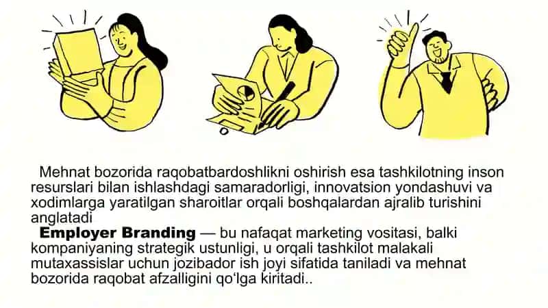 EMPLOYER BRANDING: MEHNAT BOZORIDA RAQOBATBARDOSHLIKNI OSHIRISH 3