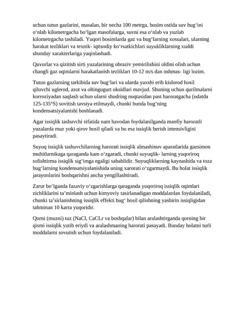 Issiqlik tashuvchilar 3