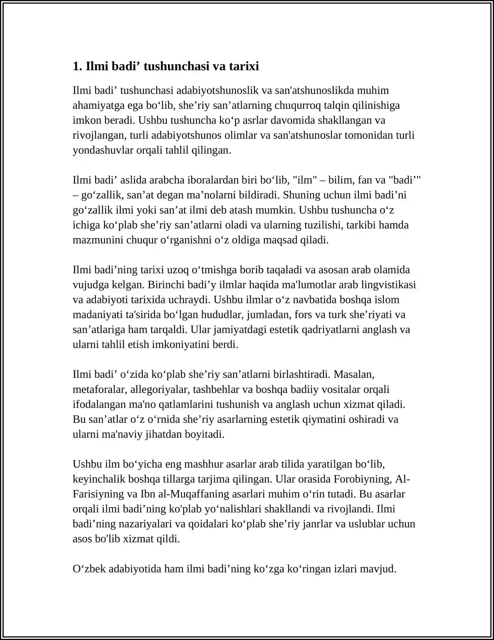ILMI BADE' YOKI SHE'RIY SAN'ATLAR TALQINI 3