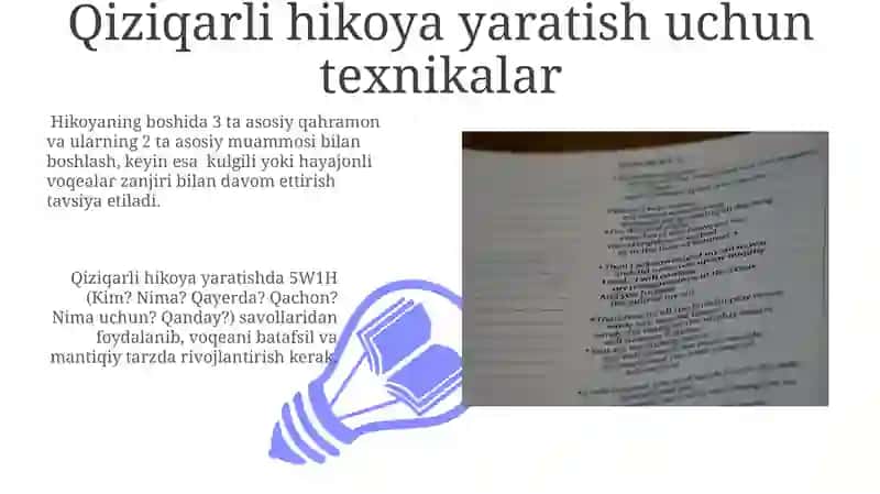 Ogʻzaki va yozma hikoya aytish metodik tavsiyalari 3