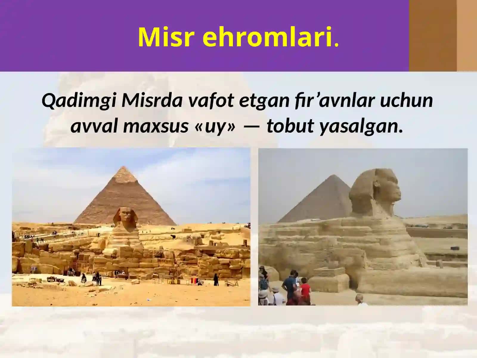 5-sinf Tarix fanidan Qadimgi dunyoning yetti mo'jizasi dars ishlanma 3