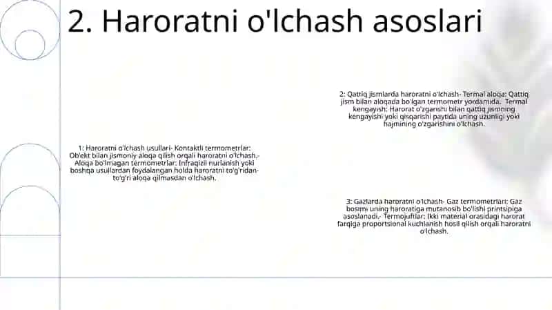 Temperaturani O'Lchash Odamlarda, Gazlarda Va Suyuqliklarda 3