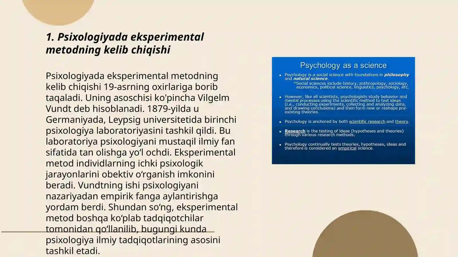 Psixologiyada eksperimental metodning tarixi 3