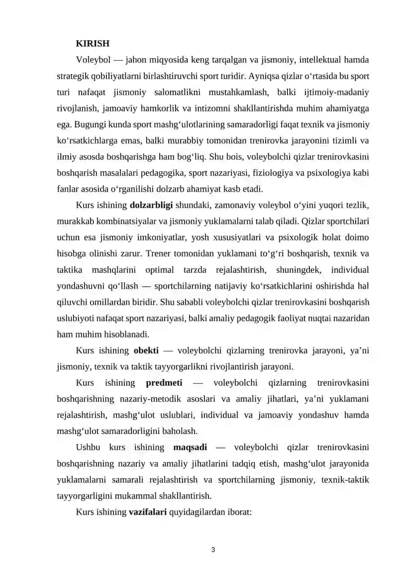Voleybolchi qizlar trenirovka jarayonini boshqarish uslubiyoti 3