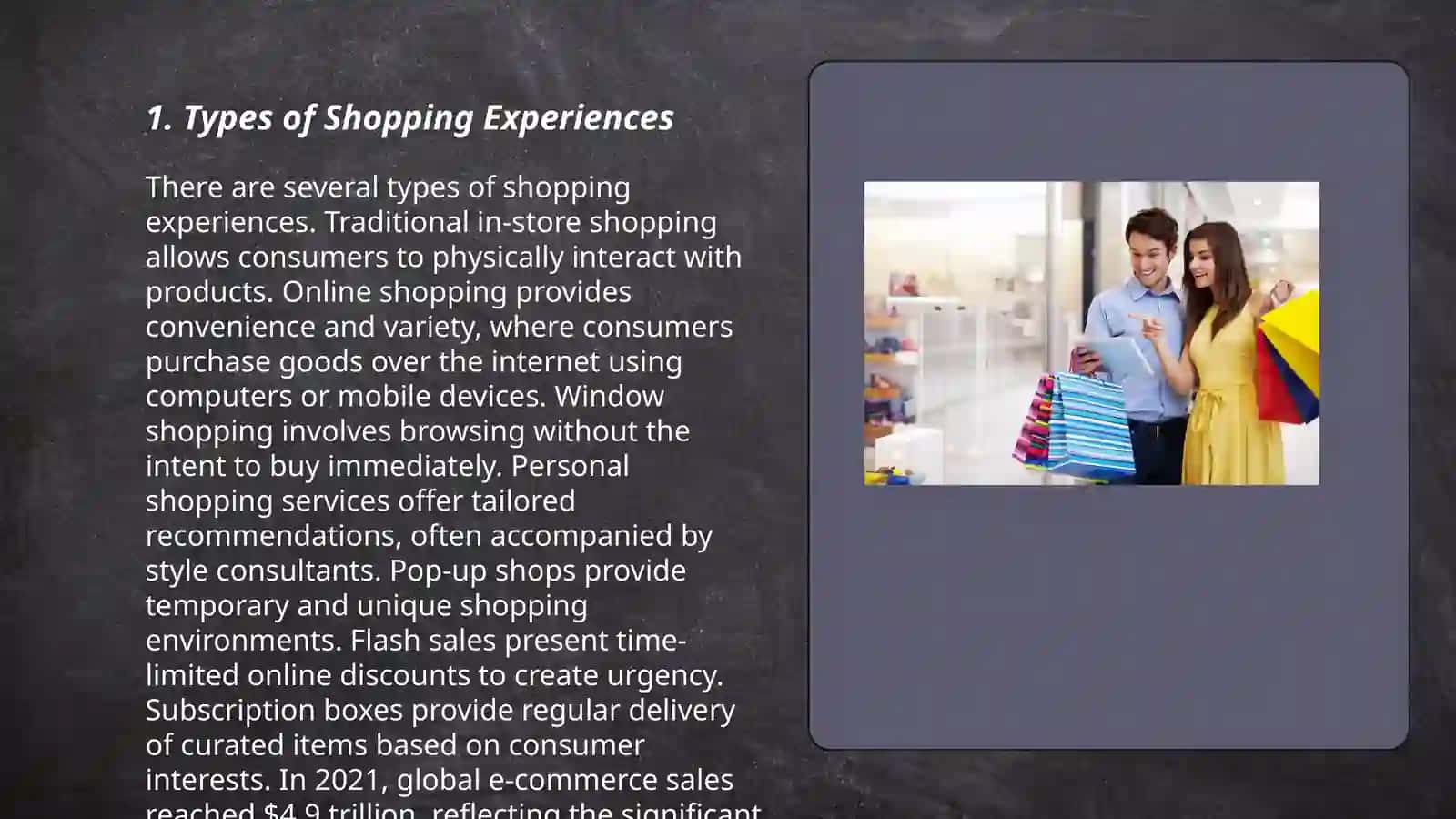 The Shopping Experience 3