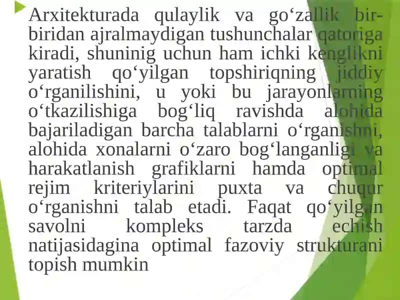Mehmonxonaintereri va lanshaftini yaratishda ergonomik talablar tushunchasi 3
