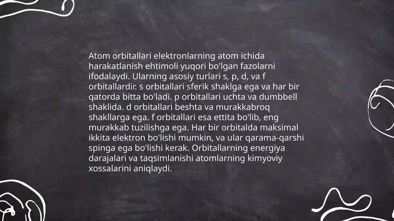 Atom orbitallar metodi.gibridlanish va uning turlari 3