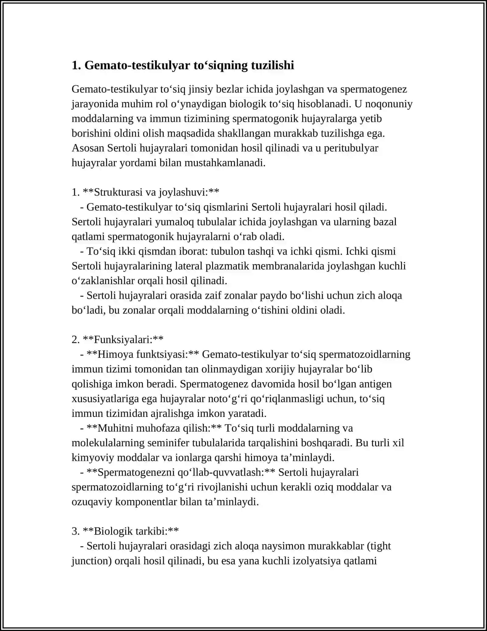 GEMATO-TESTIKULYAR TOʻSIGʻINING GISTOFIZIOLOGIYASI.GEMATO-OVARIAL TOʻSIGʻINING GISTOFIZIOLOGIYASI 3
