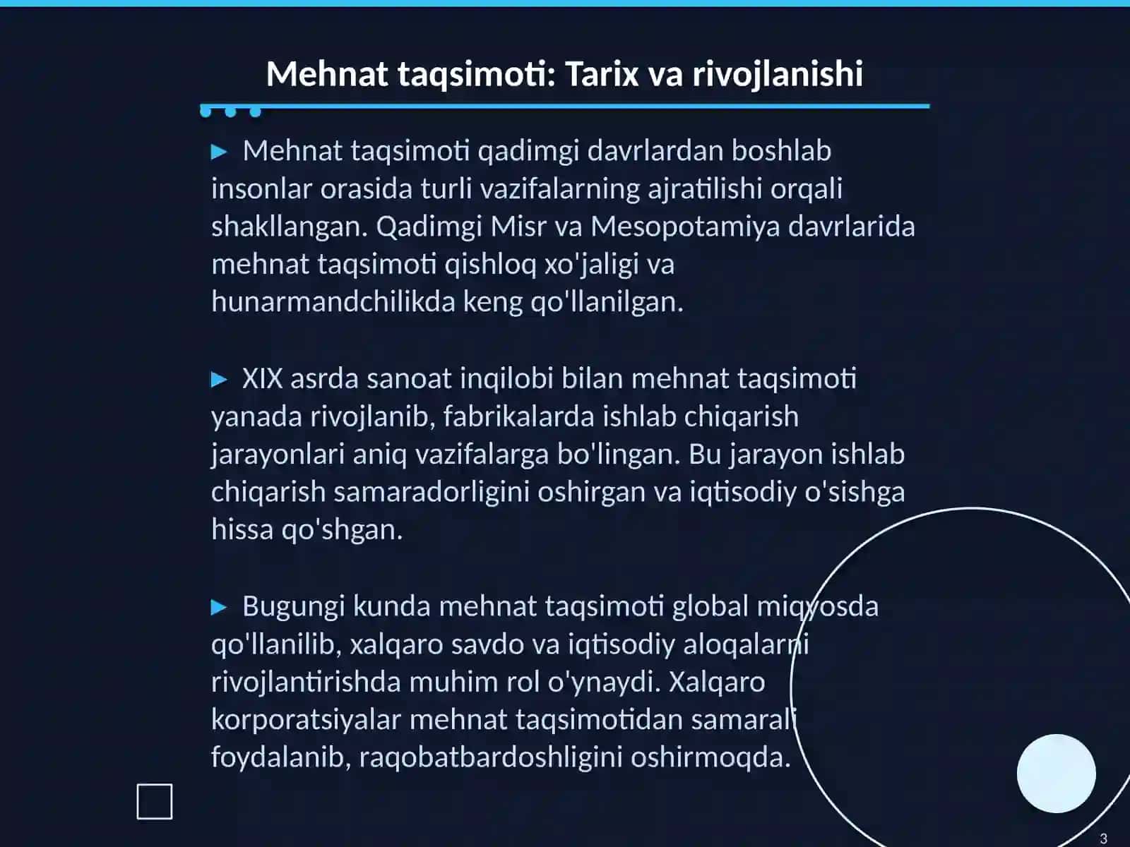 Mehnat taqsimoti va kooperatsiyasining mohiyati va ahamiyati 3