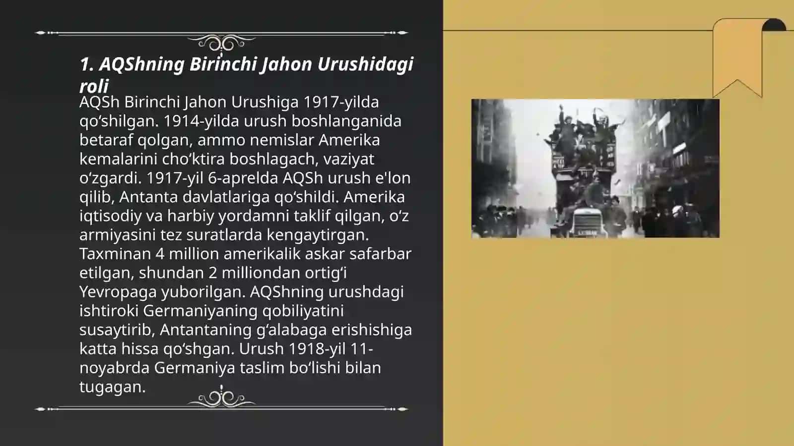 AQSh: Birnchi Jahon Urushidan Keyin AQSh 3