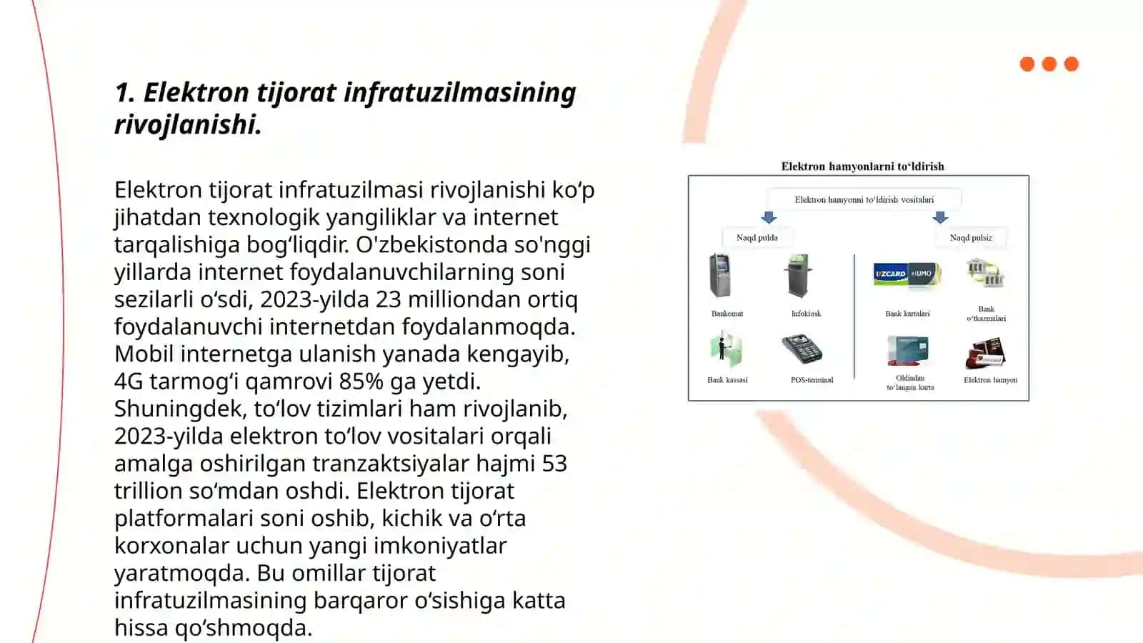 Elektron biznesni rivojlantirish bosqichlari 3