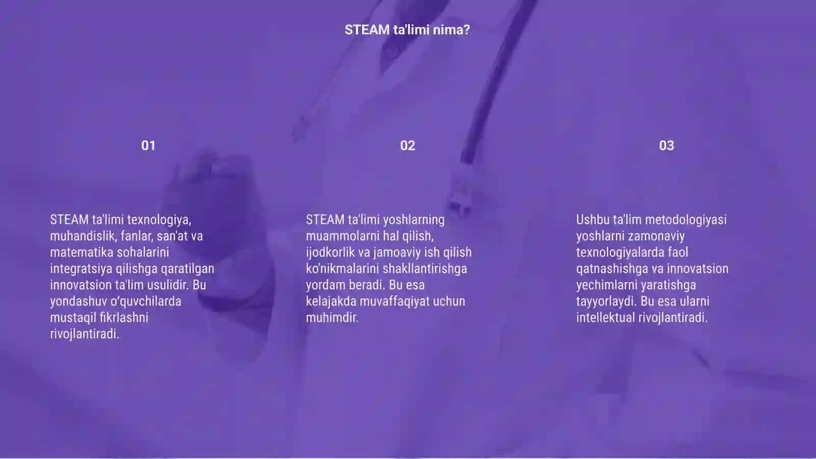 STEAM taʼlimi ( STEAM education ) 3
