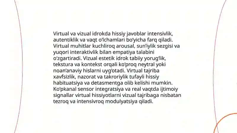 Olamni virtual va vizual estetik idrok etishning farqlari 3