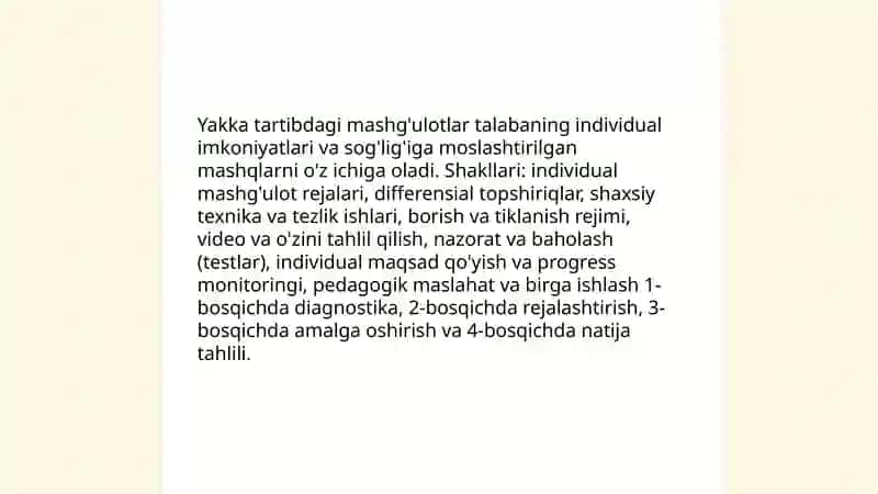 Jismoniy tarbiya darslarida oʻquvchilar faoliyatini tashkil etish shakllari 3