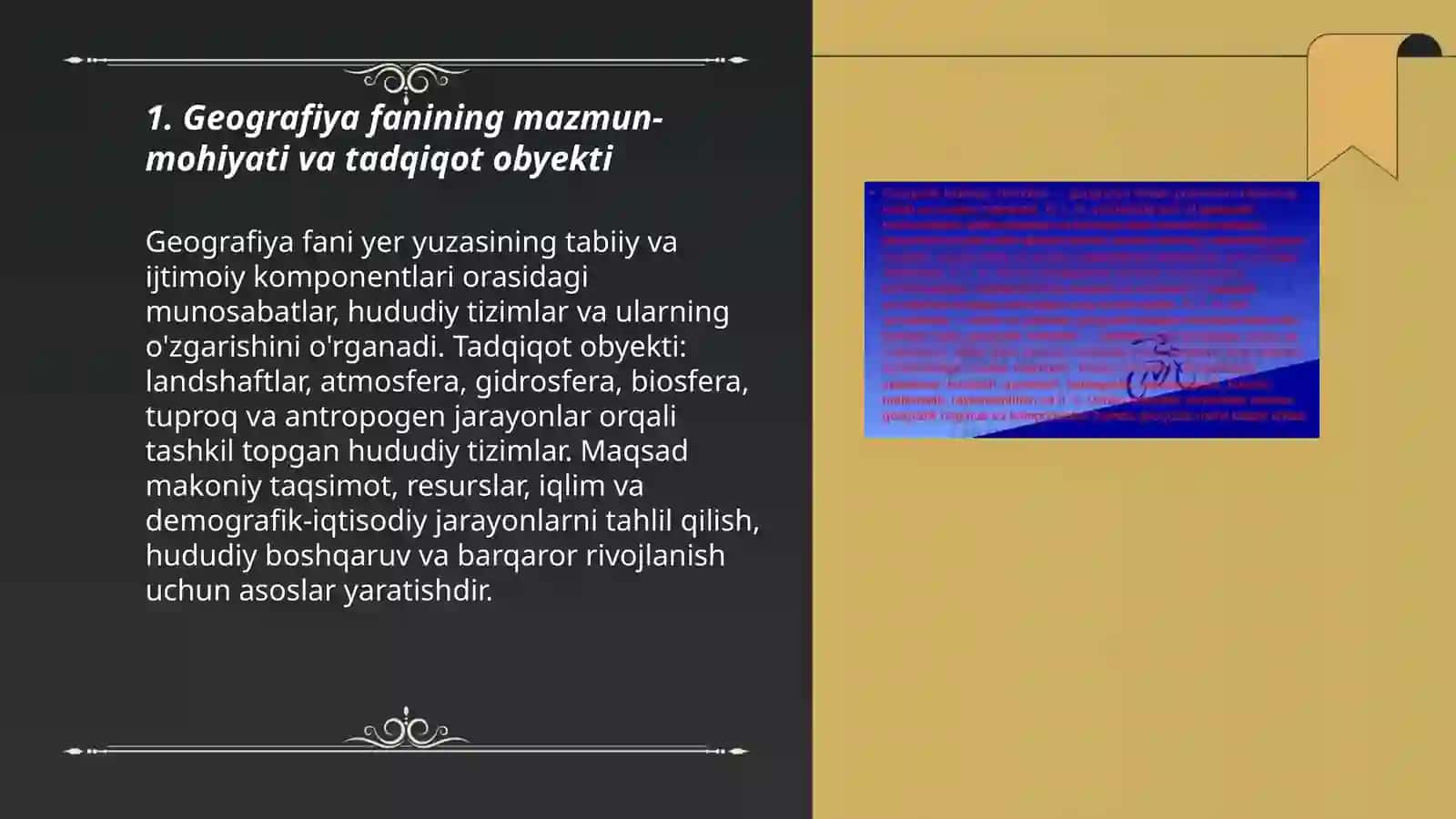 Geografik tadqiqot usullari, fanning mazmun mohiyati va metodologiyasi 3