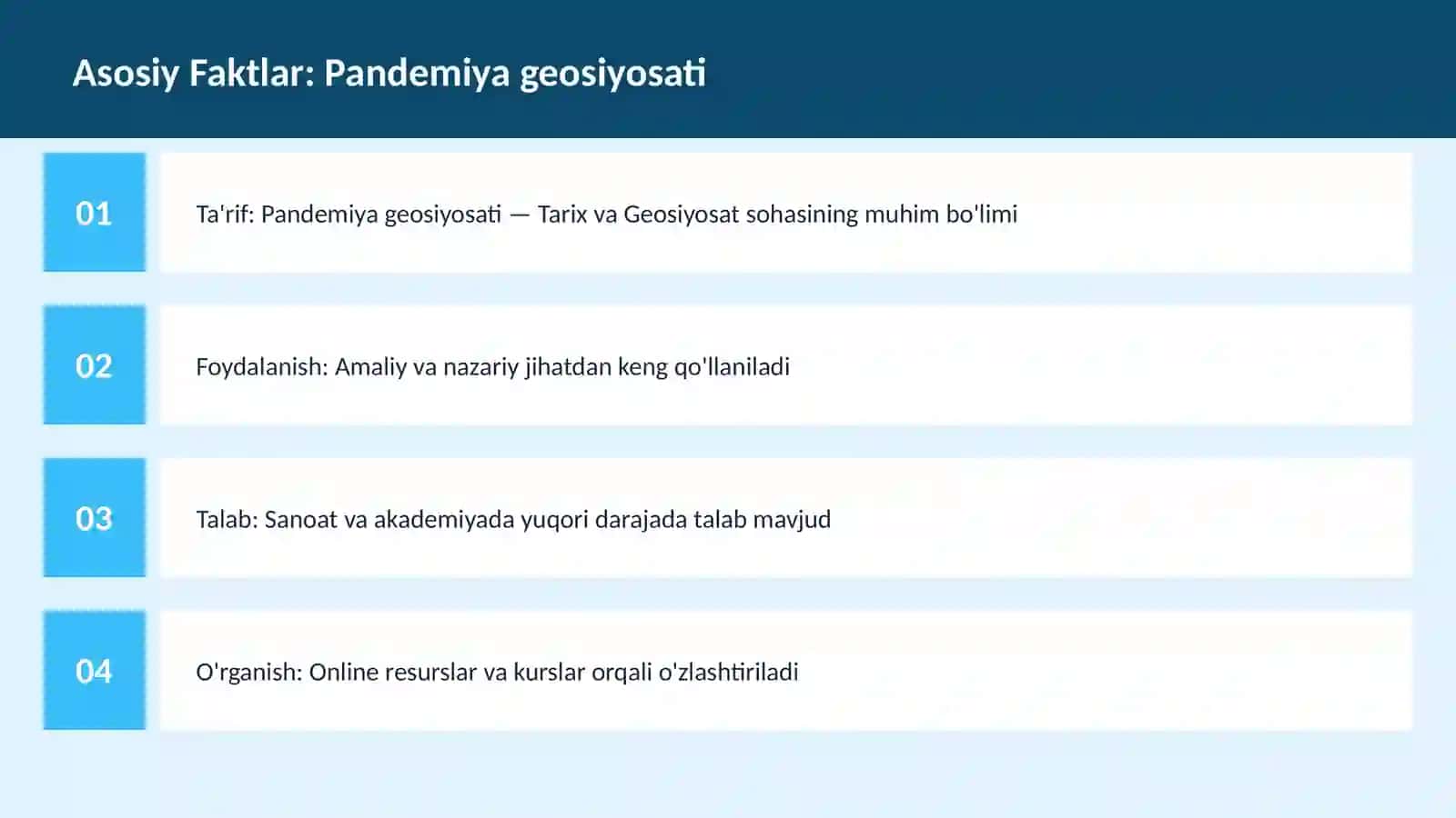 Pandemiya geosiyosati 3