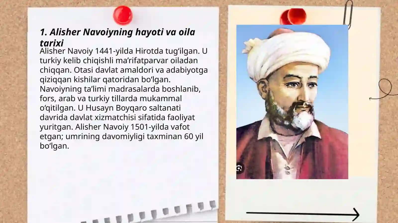 Alisher Navoiy hayot yo’li va ijodi 3