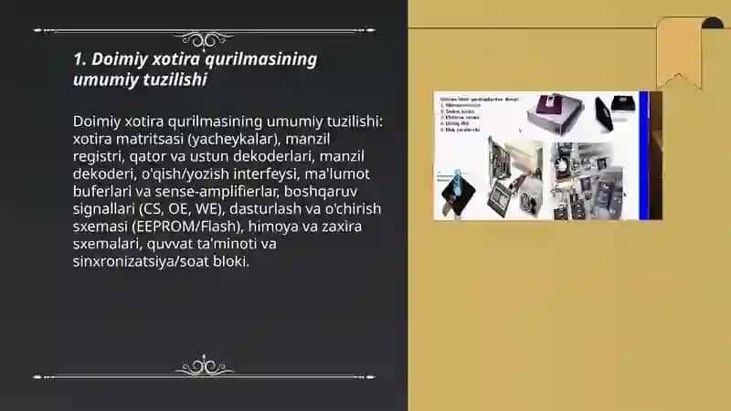 Doimiy xotira qurilmasining tuzilish sxemasi 3