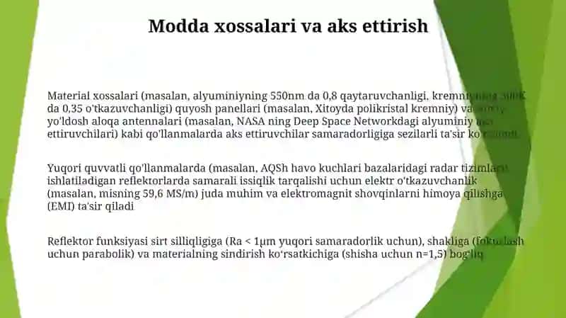 Miyaning reflektor va o‘tkazuvchanlik funksiyasi 3