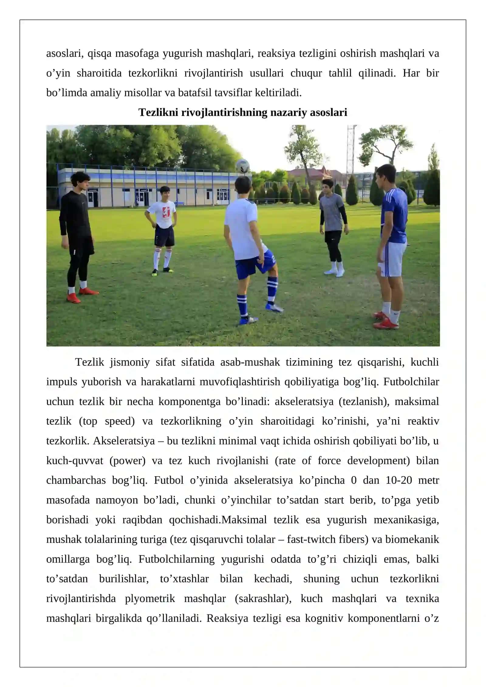 Futbolchilarning tezkorligini, kuchi va epchilligini oshirishga xos umumiy mashqlar 3