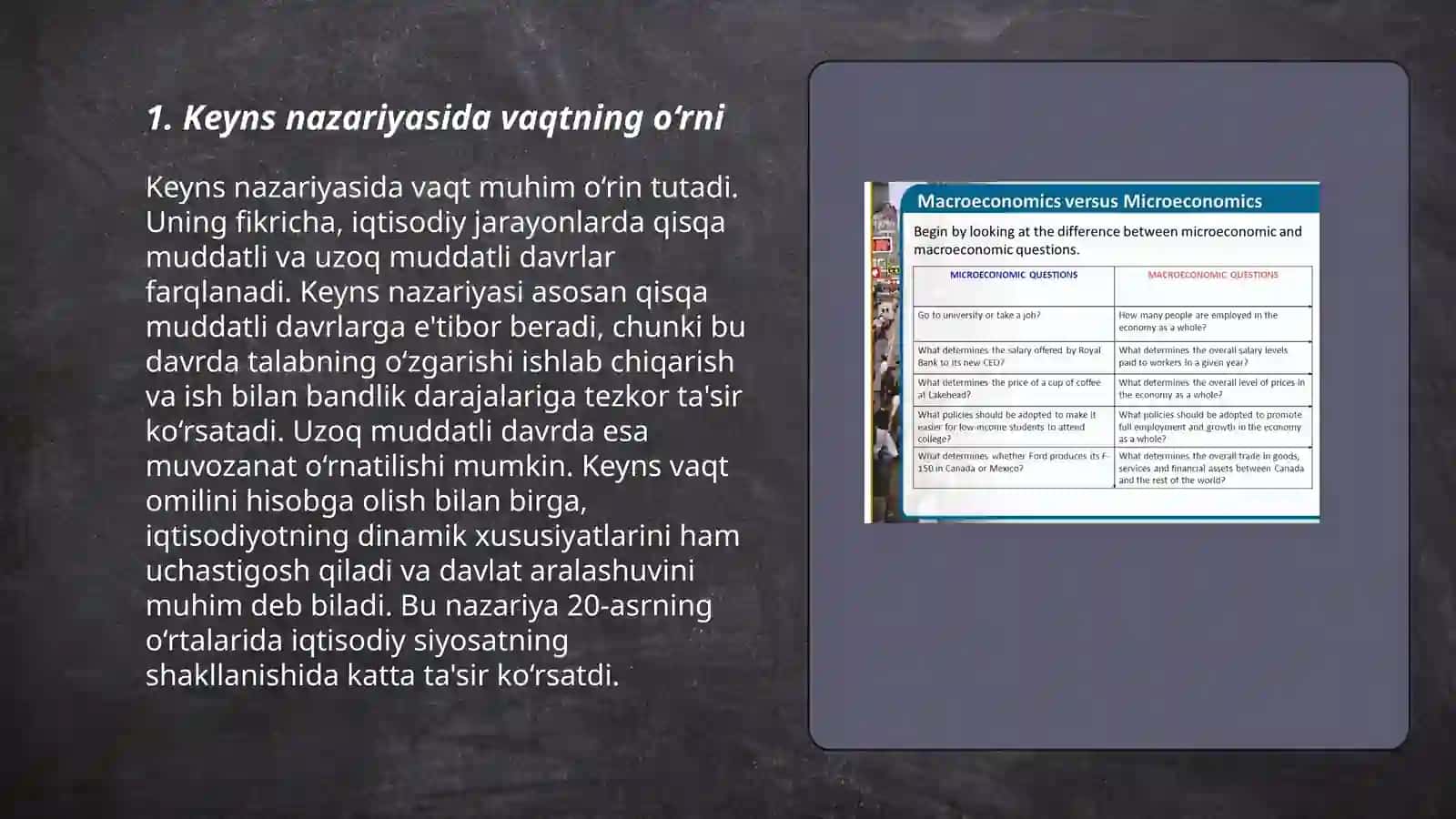 Dinamik makroiqtisodiyotda. Makroiqtisodiy dinamikaga Keyns-institutsional yondashuv 3