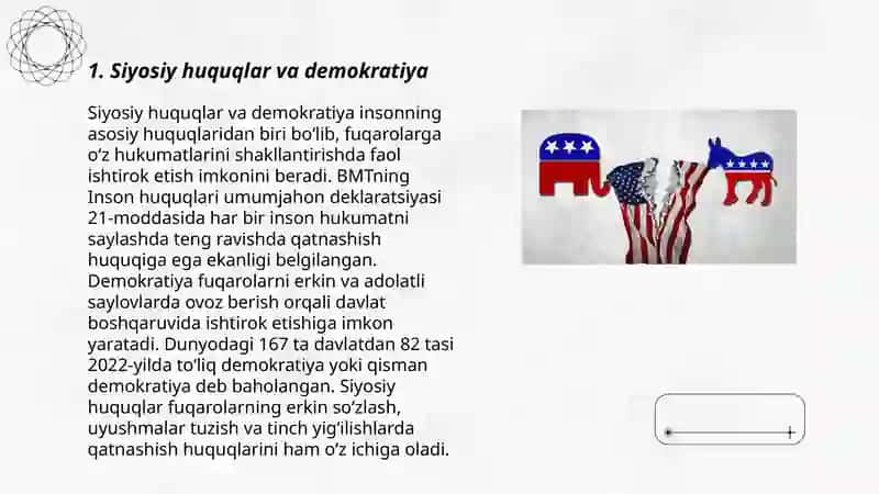 Siyosiy huquqlar va demokratiya 3