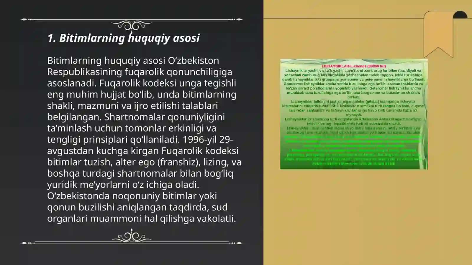 Bitimlar va ularning tuzishdan kelib chiqadigan huquqiy oqibatlar 3