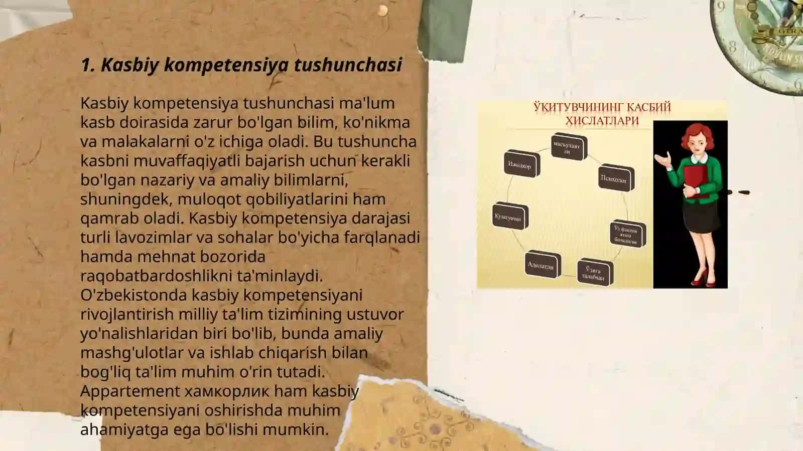 Oʻqituvchining kasbiy kompetensiyalarini shakllantirish va takomillashtirish yoʻllari 3