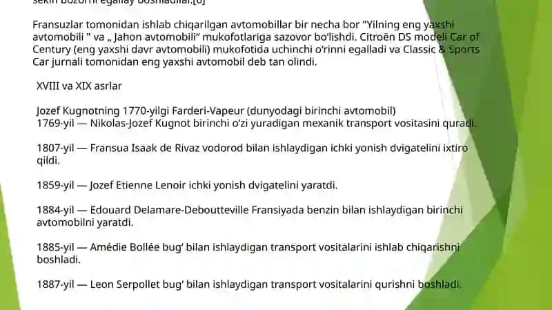 Fransiya avtomobil sanoati 3
