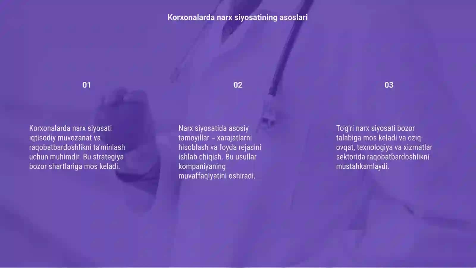 Korxonalarda narx siyosati 3