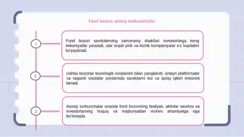 Fond bozori savdolarining zamonaviy shakllari 3