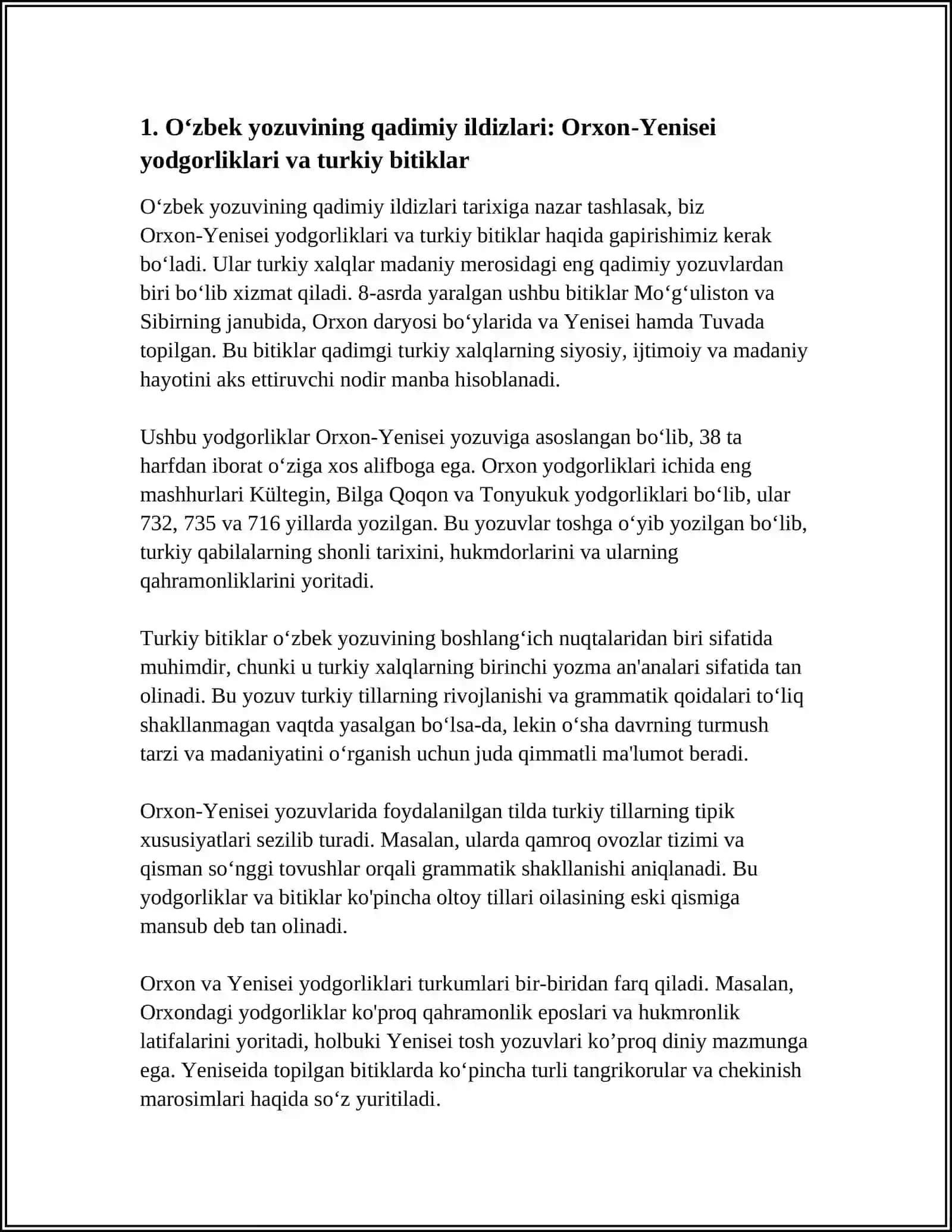 O‘zbek yozuvi tarixidan 3