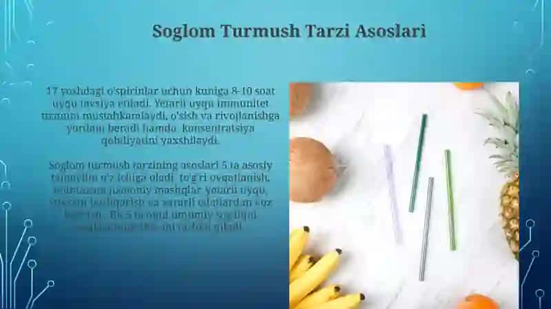 Sogʻlom Turmush Tarzi: Asosiy Tushunchalar 3