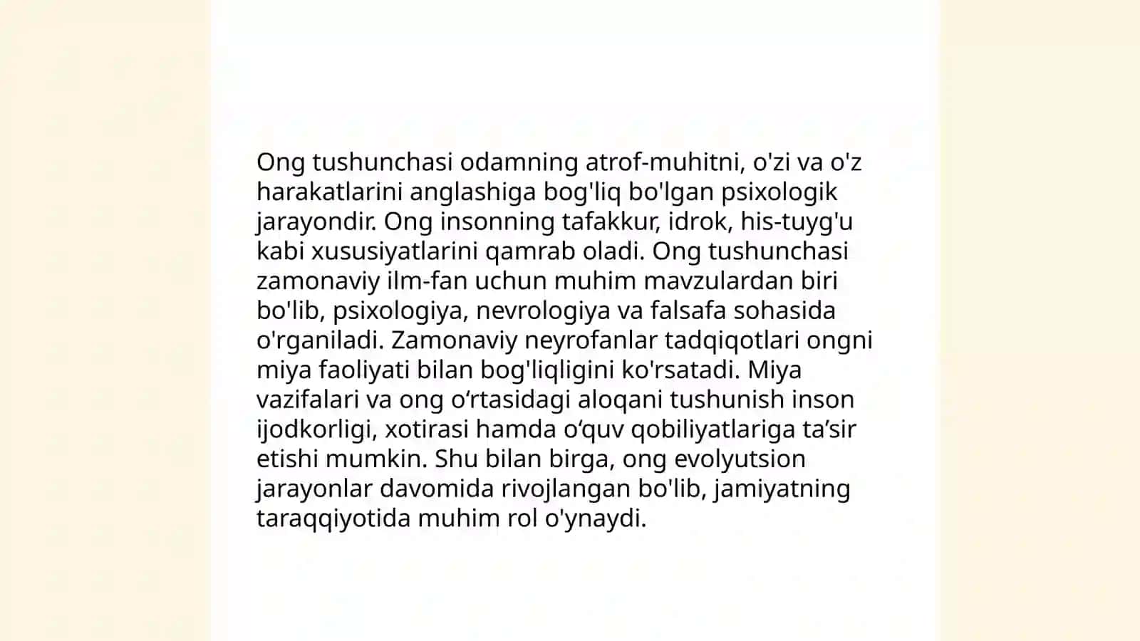 Ong haqida tushuncha va uning xossalari 3