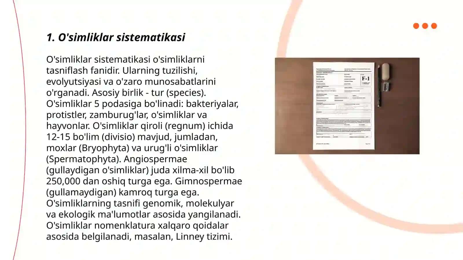 O'simliklarning asosiy bo'limlari va hayotiy shakllari 3