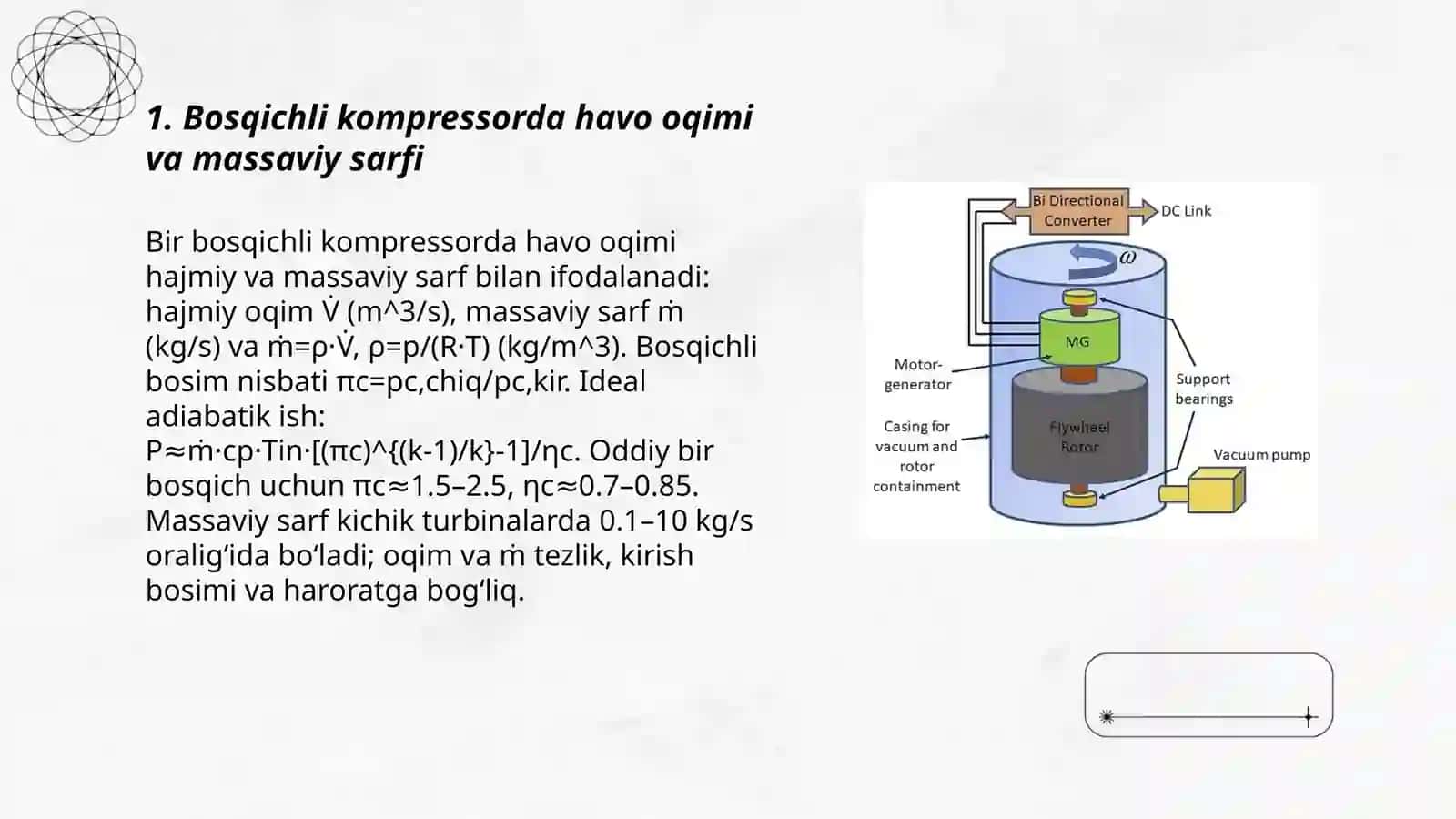 Bosqichli havo siqishi gaz trubinasida havo, gaz va yoqilg'i sarfi 3