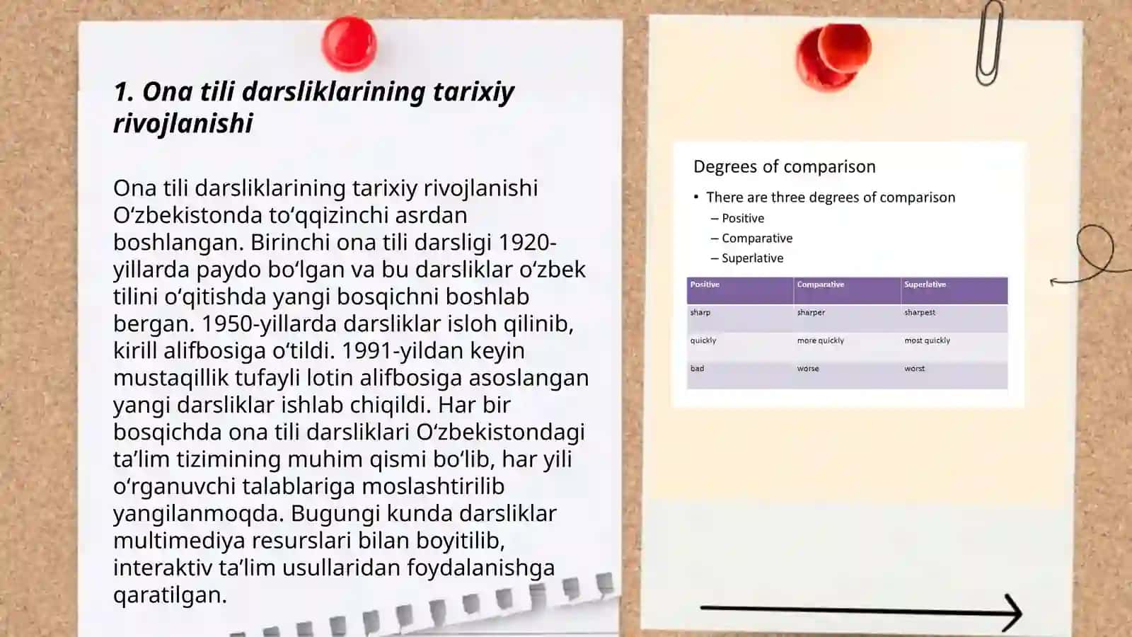 Ona tili darsliklarini qiyosiy - tanqidiy tahlili 3