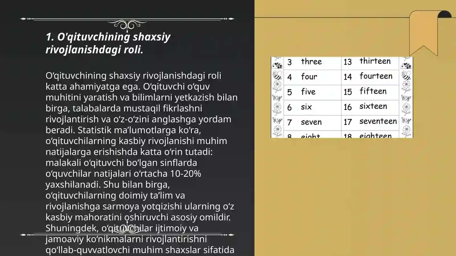 Yo'ldosheva Muxlisaning pedagogik mahorat fanidan tayyorlagan taqdimoti 3