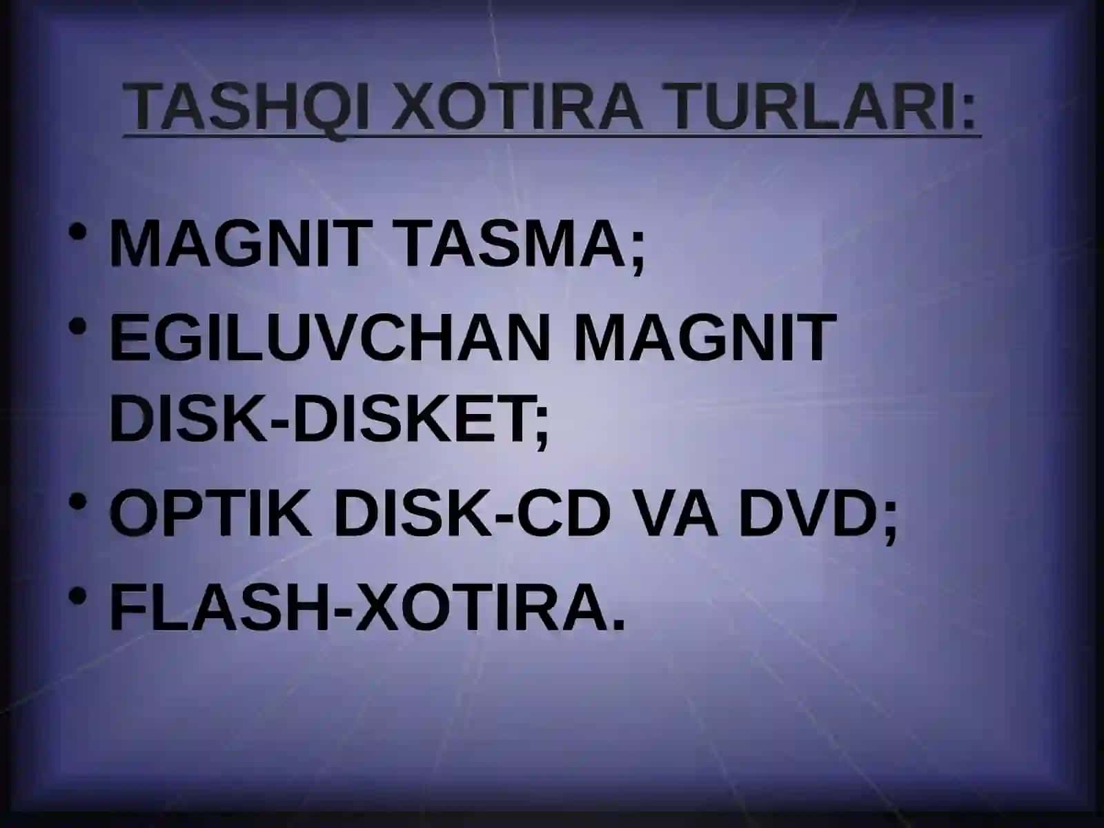 Kompyuterning tashqi xotirasi bilan ishlash 3