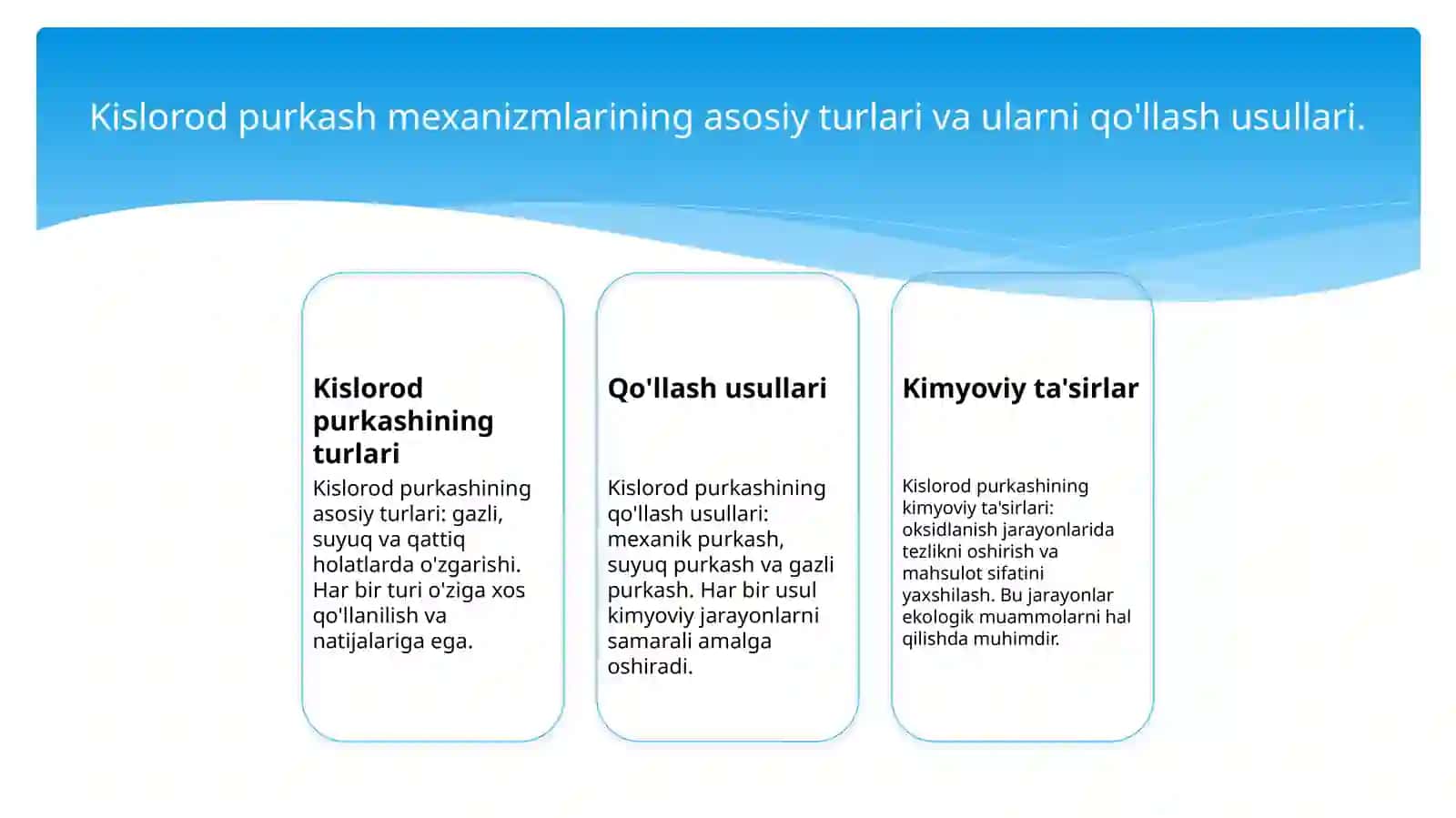 KISLOROD PURKASH MEXANIZMLARI VA OKSIDLANISH DAVRIGA TA’SIRI 3