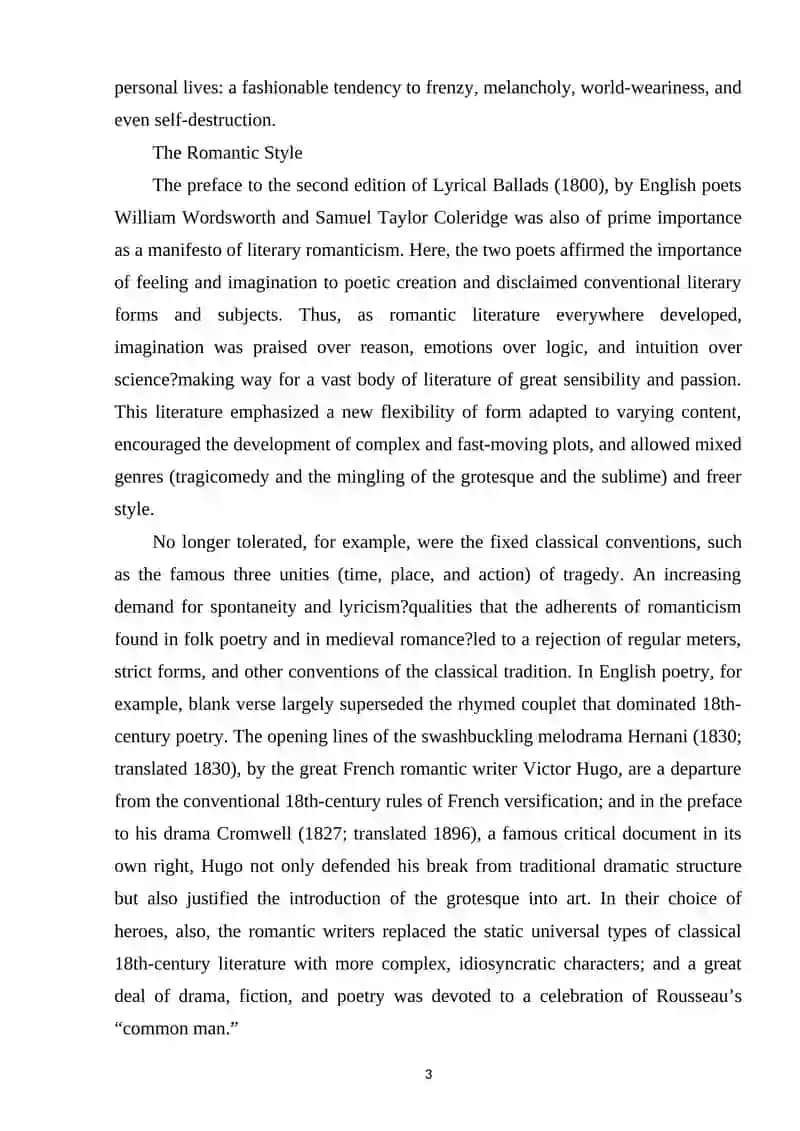 The American Variant of Romanticism 3