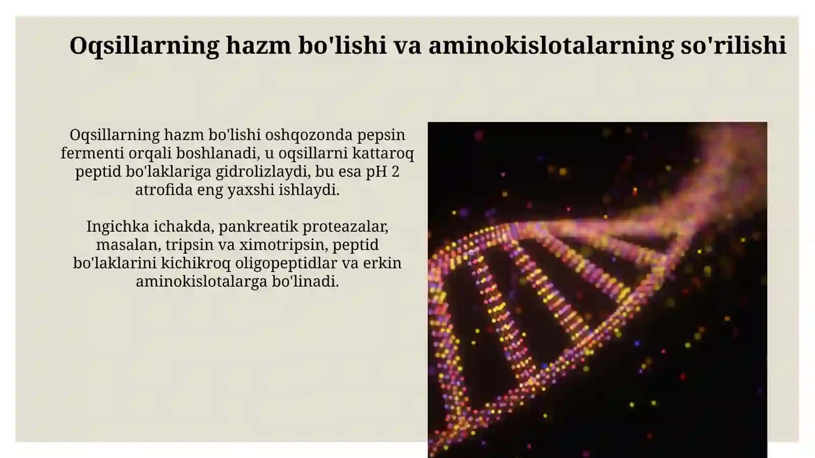 Odam organizmida oqsillarning biokimyoviy ozgarishi 3