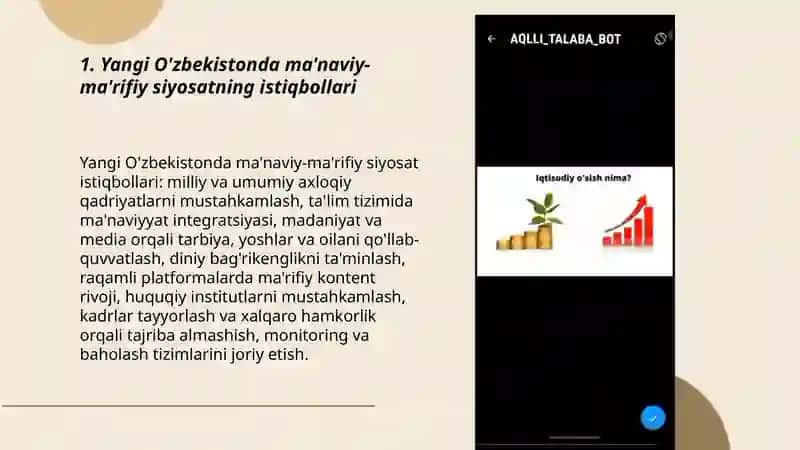 Yangi O'zbekistonda amalga oshirilayotgan manaviy ôzgarishlar 3