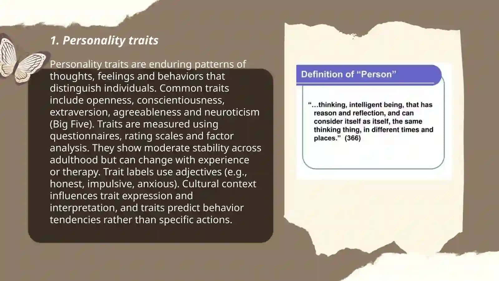 Person and personality 3