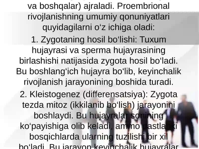 Proembrional rivojlanishning umumiy qonuniyatlari 3